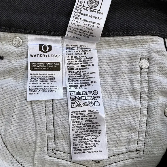 Levi's NWOT 541 Grey Wash Athletic Taper Jeans Men 42 x 30 - Picture 8 of 8